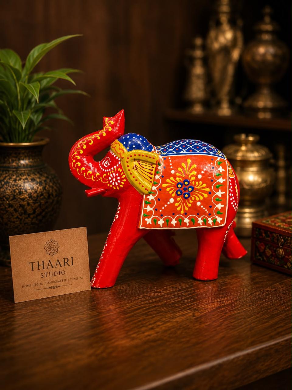 Embroidered Royal Elephant Showpiece