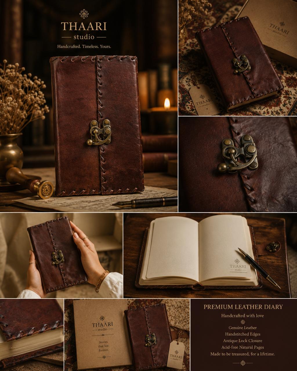 Hand-Stitched Heritage Leather Journal