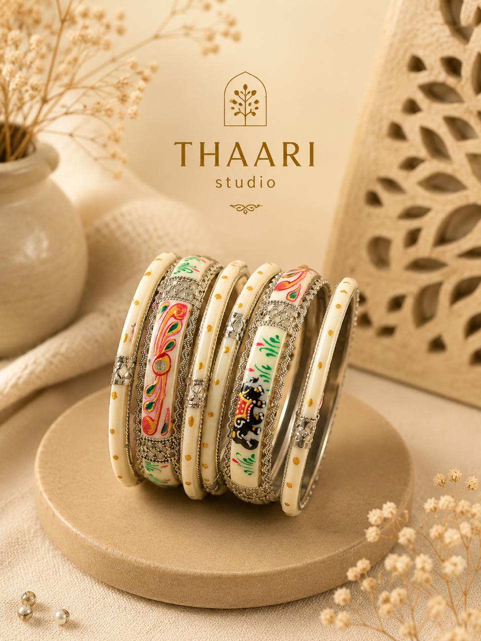 Pastel Meenakari Bangle Set