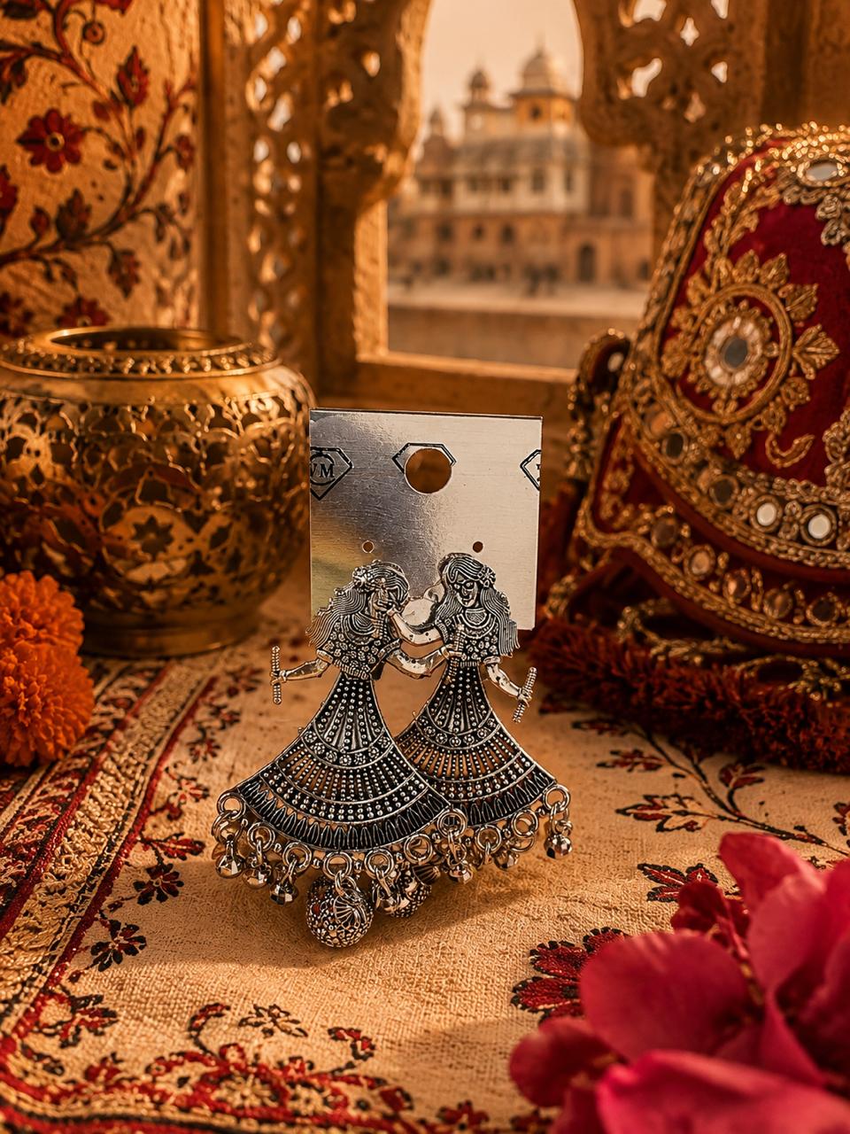 Rajasthani Dancer Jhumka Earrings
